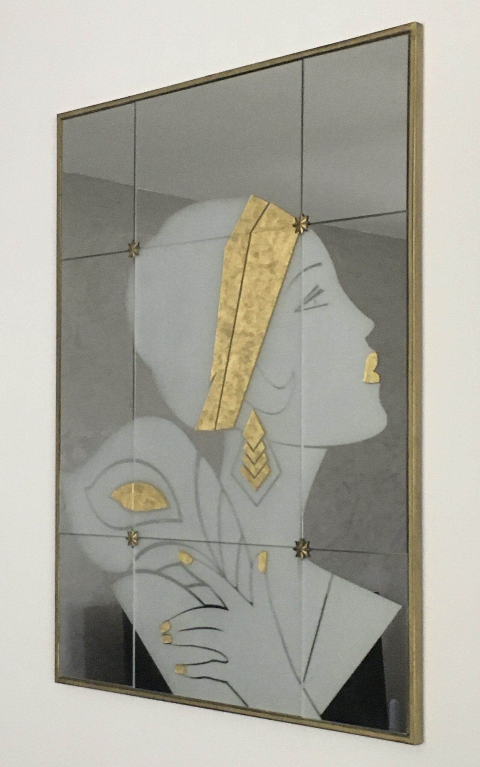 Gravure personnalisée sur miroir pour un hôtel particulier