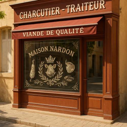 Gravure personnalisée sur vitrine