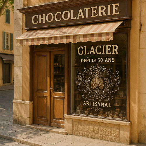 Gravure personnalisée sur vitrine